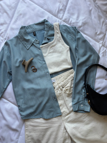Striped Blue Shirt