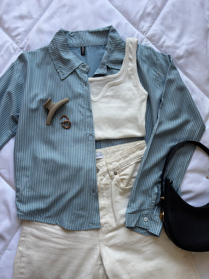 Striped Blue Shirt