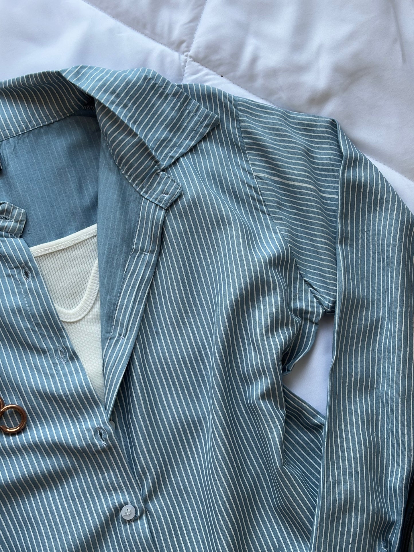 Striped Blue Shirt