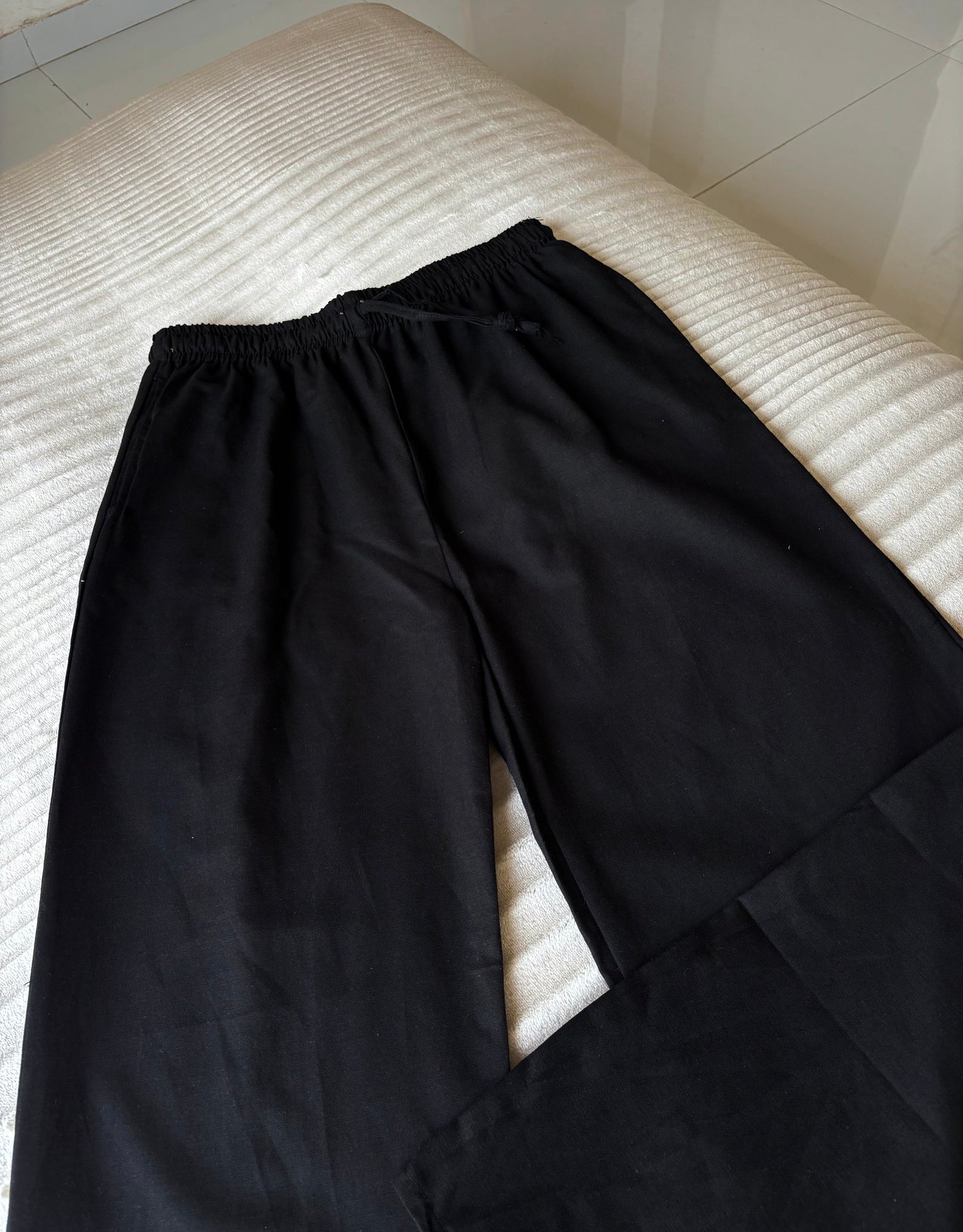 Black Linen Pant