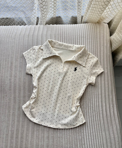 Premium Polka Dot Polo Tees