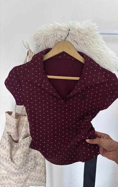 Premium Polka Dot Polo Tees