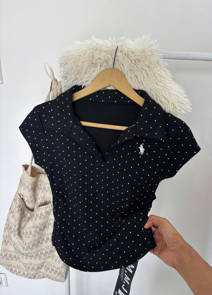 Premium Polka Dot Polo Tees