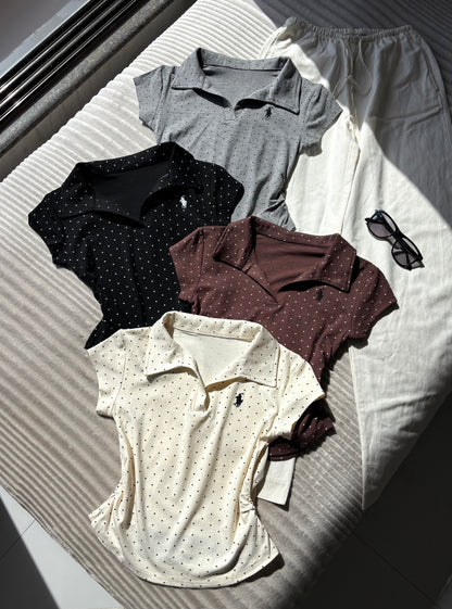Premium Polka Dot Polo Tees