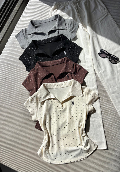 Premium Polka Dot Polo Tees