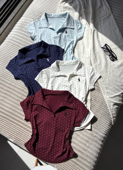Premium Polka Dot Polo Tees