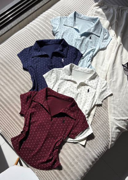 Premium Polka Dot Polo Tees