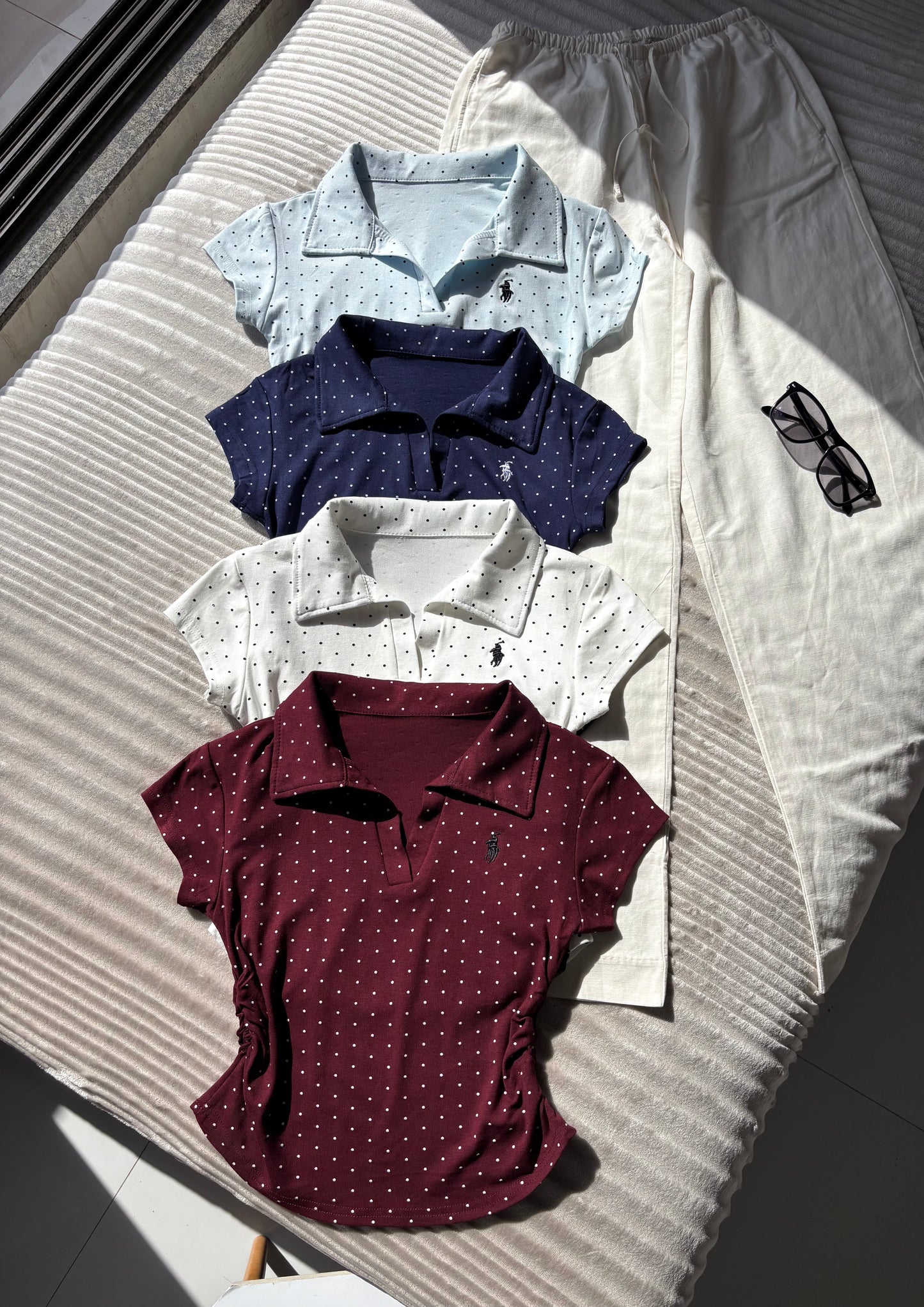 Premium Polka Dot Polo Tees