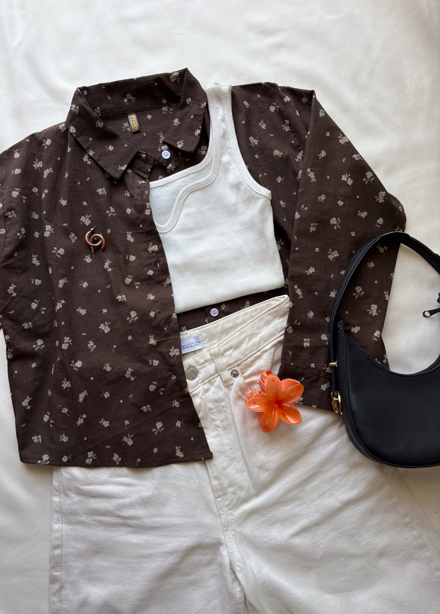 Brown Printed Shirt