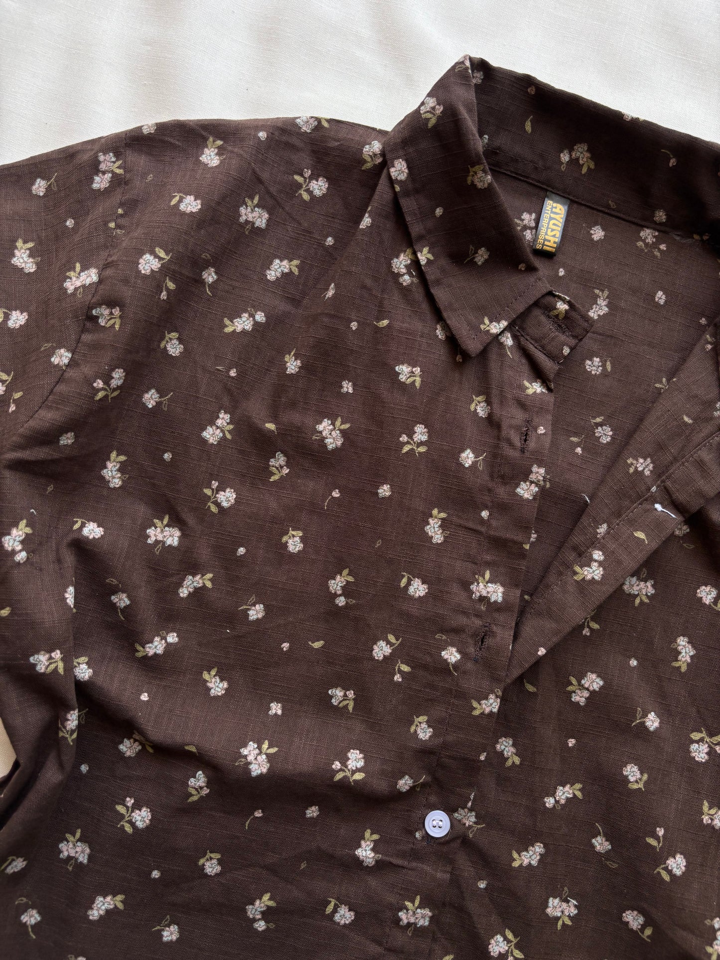Brown Printed Shirt