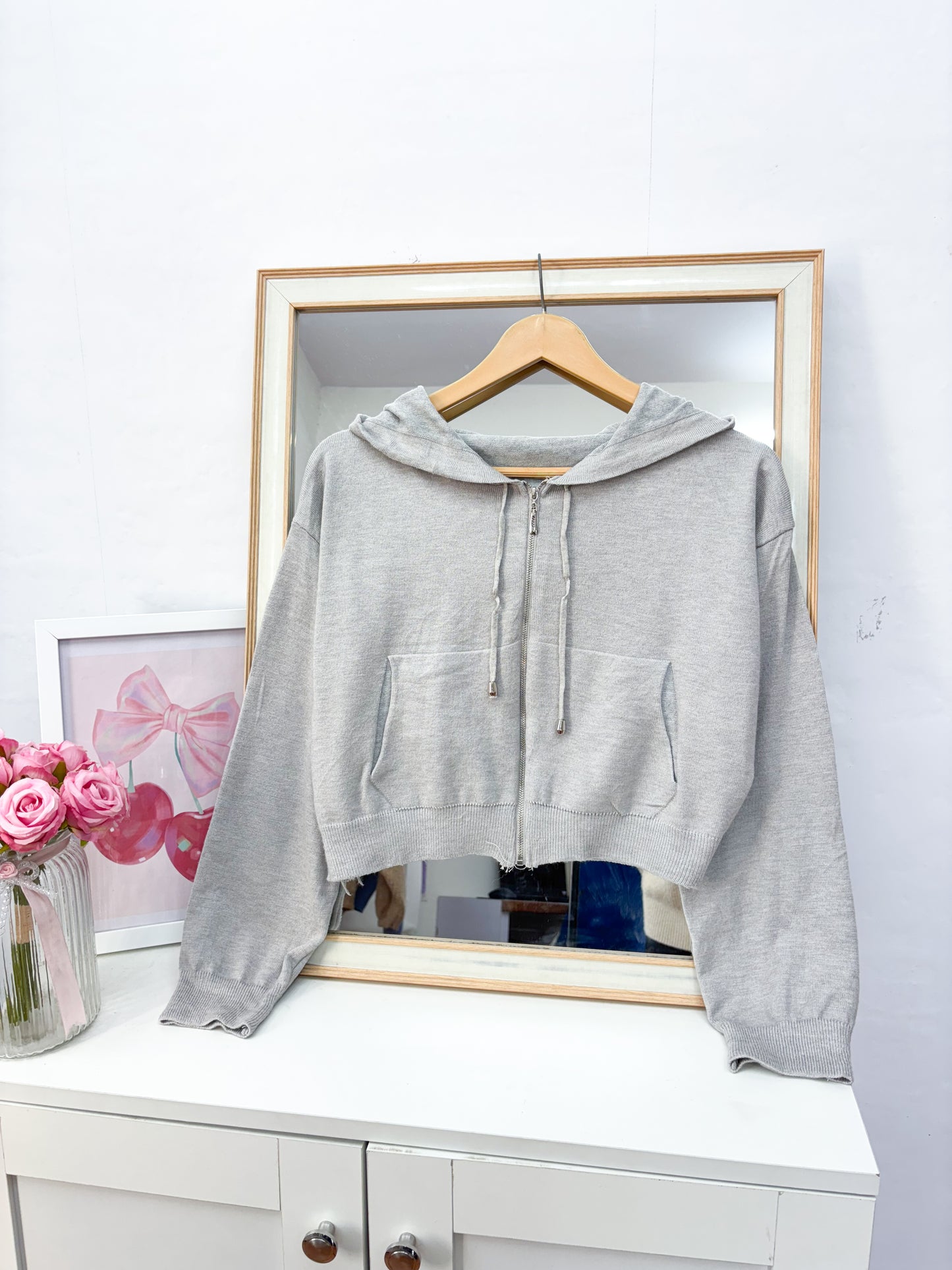 Zipper Sweater (Up to 36 bust- Fits S-M)