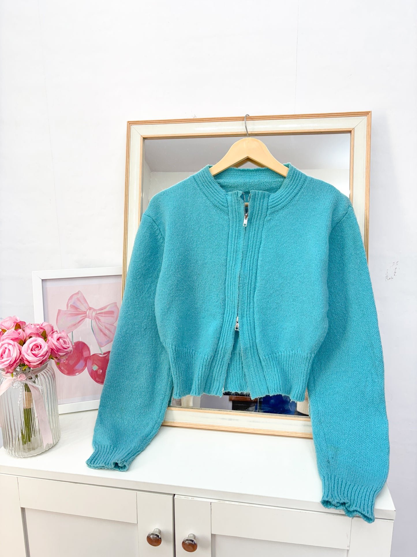 Zipper Sweater (Up to 34 bust- fits S)