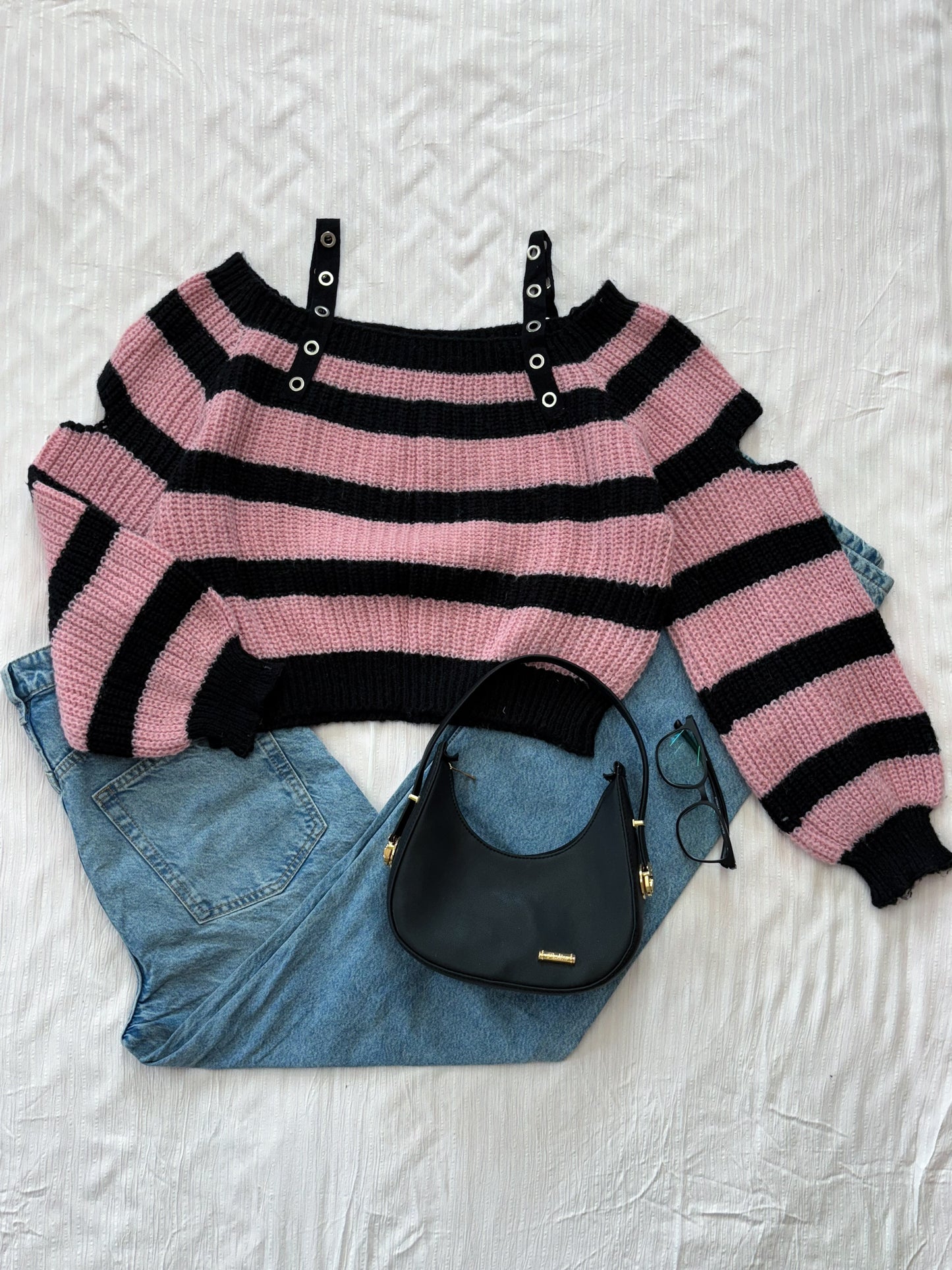 Striped Sweater (Up to 38 bust- Fits M)