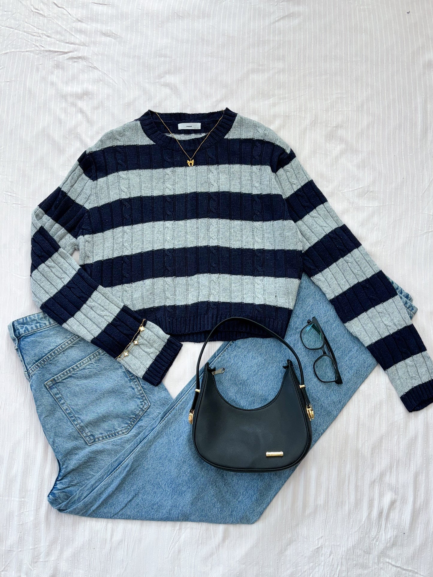 Striped Sweater (Up to 38 bust- Fits M)