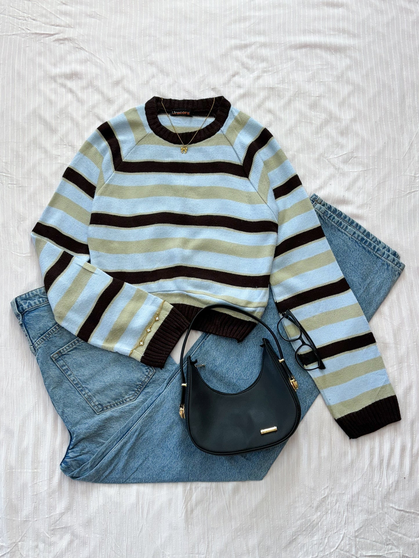 Striped Sweater (Up to 32 bust- Fits S)