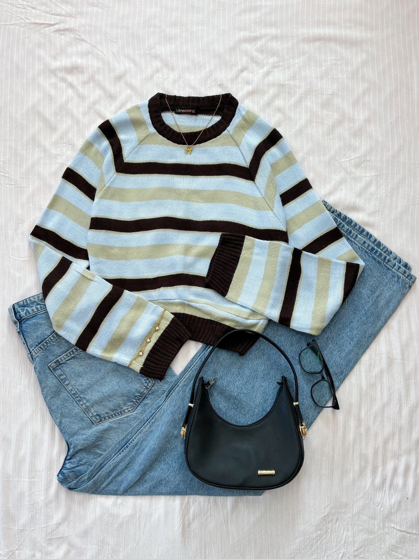 Striped Sweater (Up to 32 bust- Fits S)