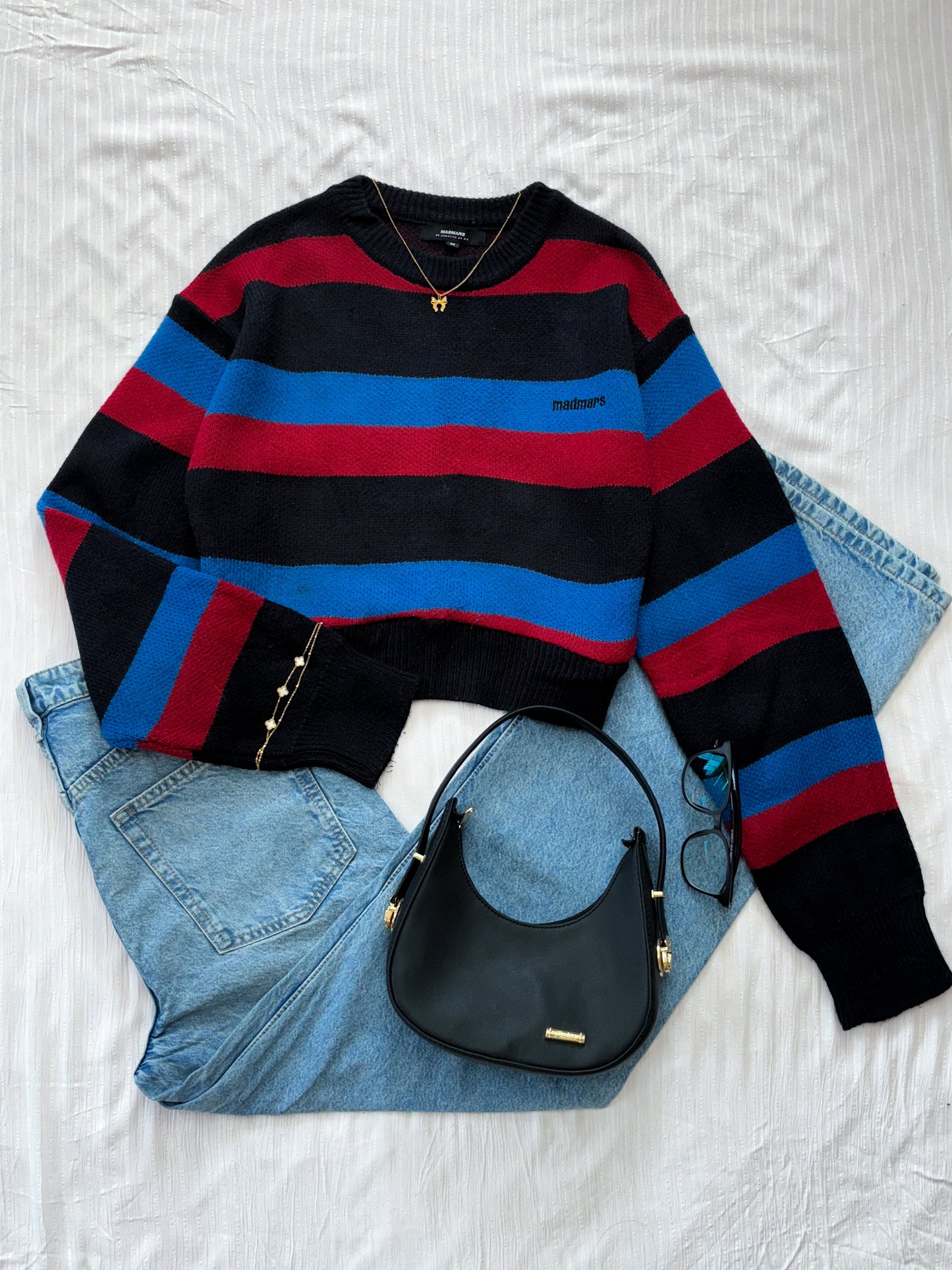 Striped Sweater (Up to 36 bust- Fits S-M)