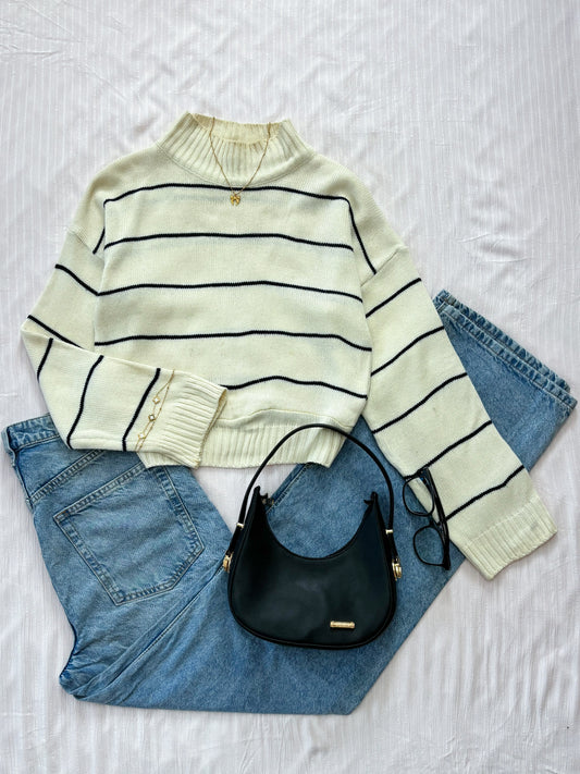 Striped Sweater (Up to 34 bust- Fits S)