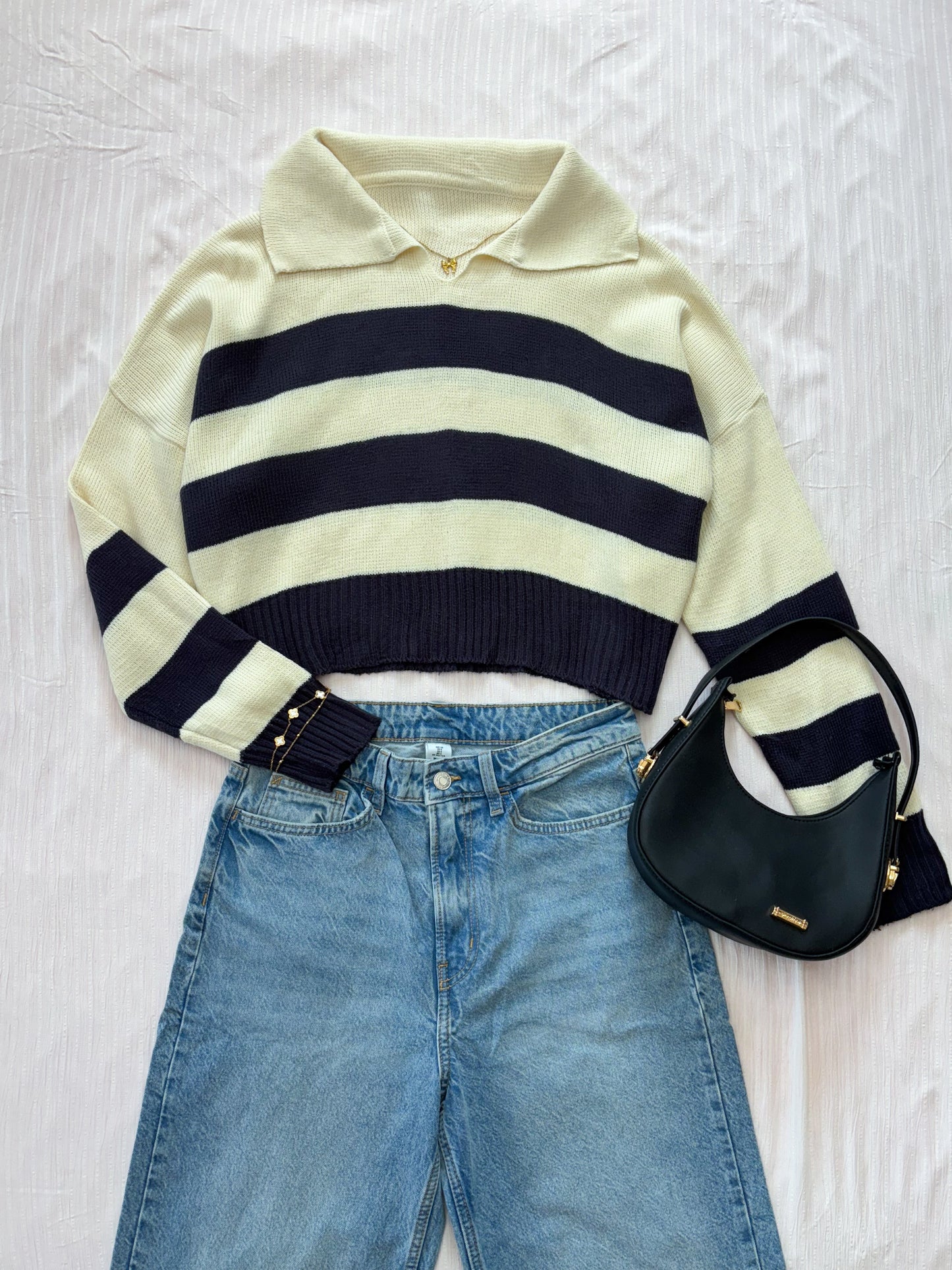 Striped Sweater (Up to 44 bust- XL)