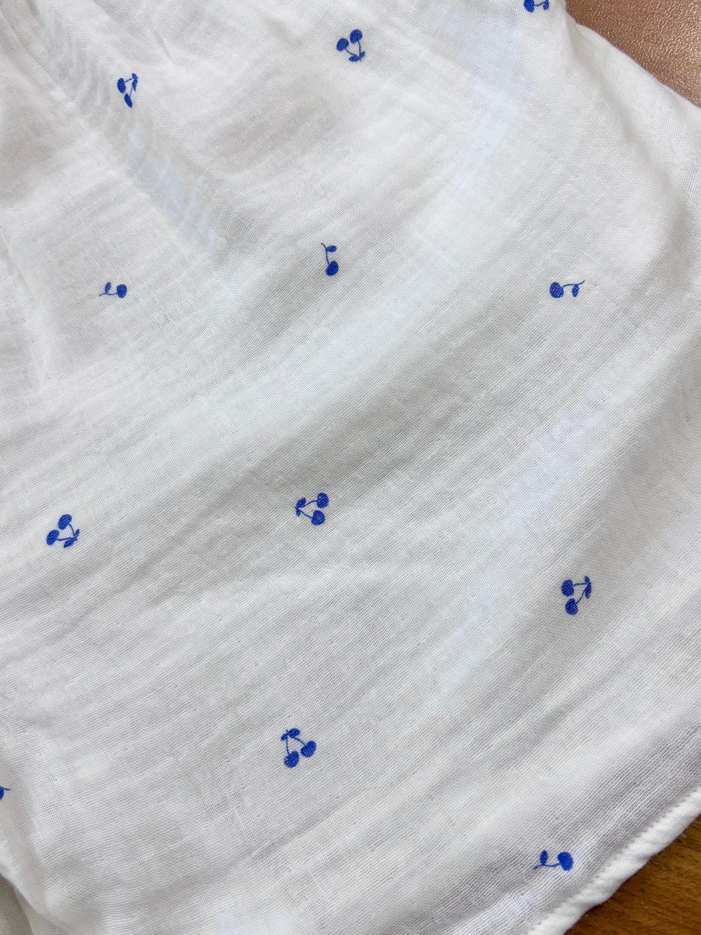 White Cherry Mul Cotton Shorts