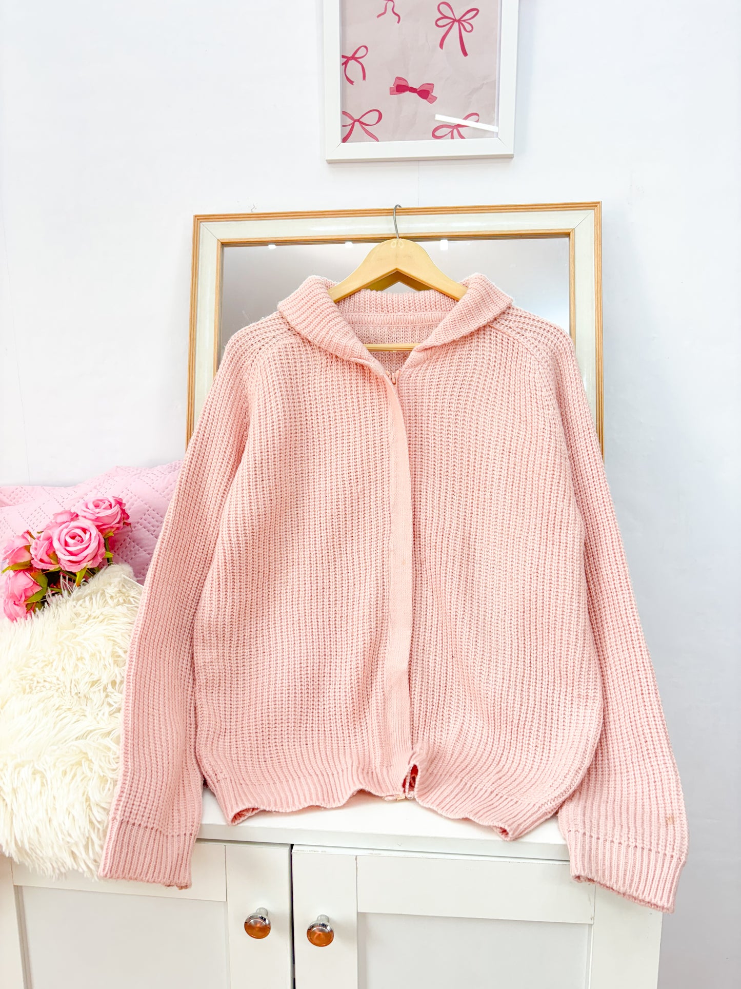 Zipper Sweater (Up to 36 bust- Fits S-M)