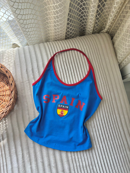Spain Halter Neck Tees