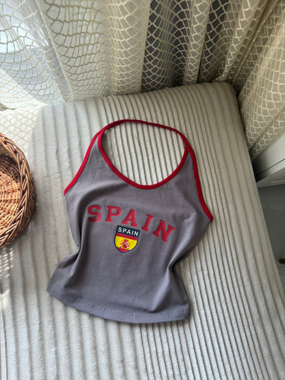 Spain Halter Neck Tees