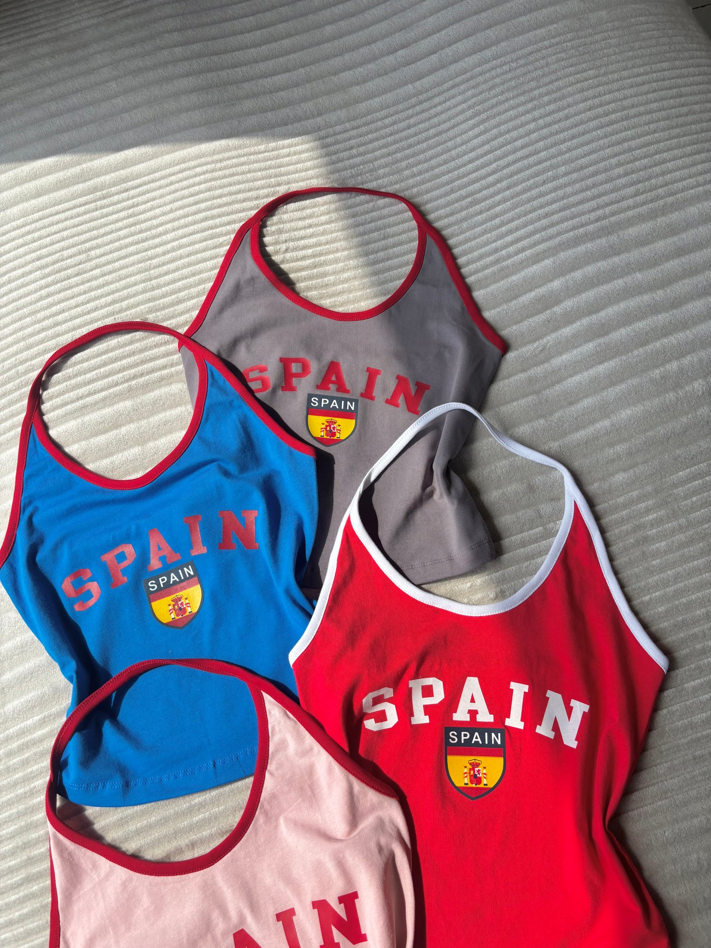Spain Halter Neck Tees