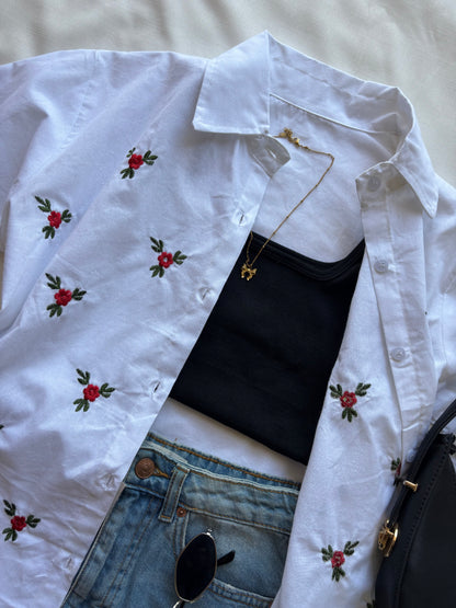 White Embroidery Shirt