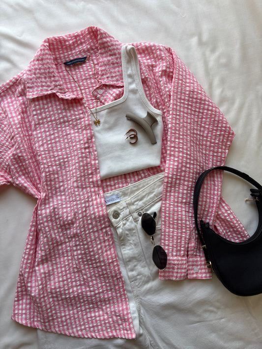 Pink Checked Shirt