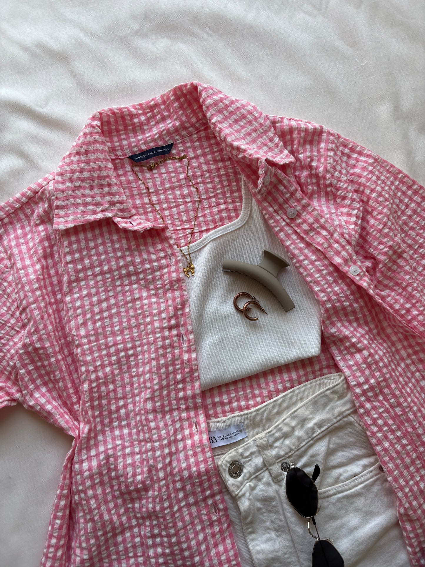 Pink Checked Shirt