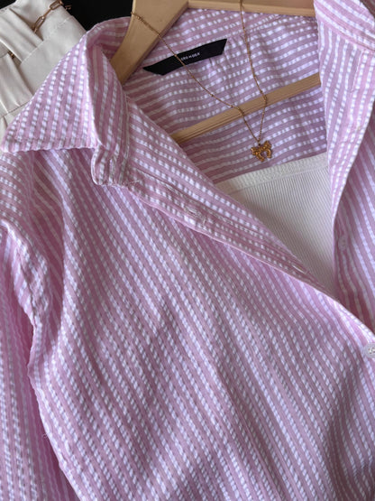 Pink Striped Shirt