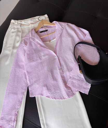 Pink Striped Shirt