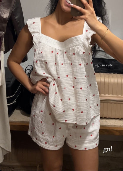 Heart Mul Cotton Shorts