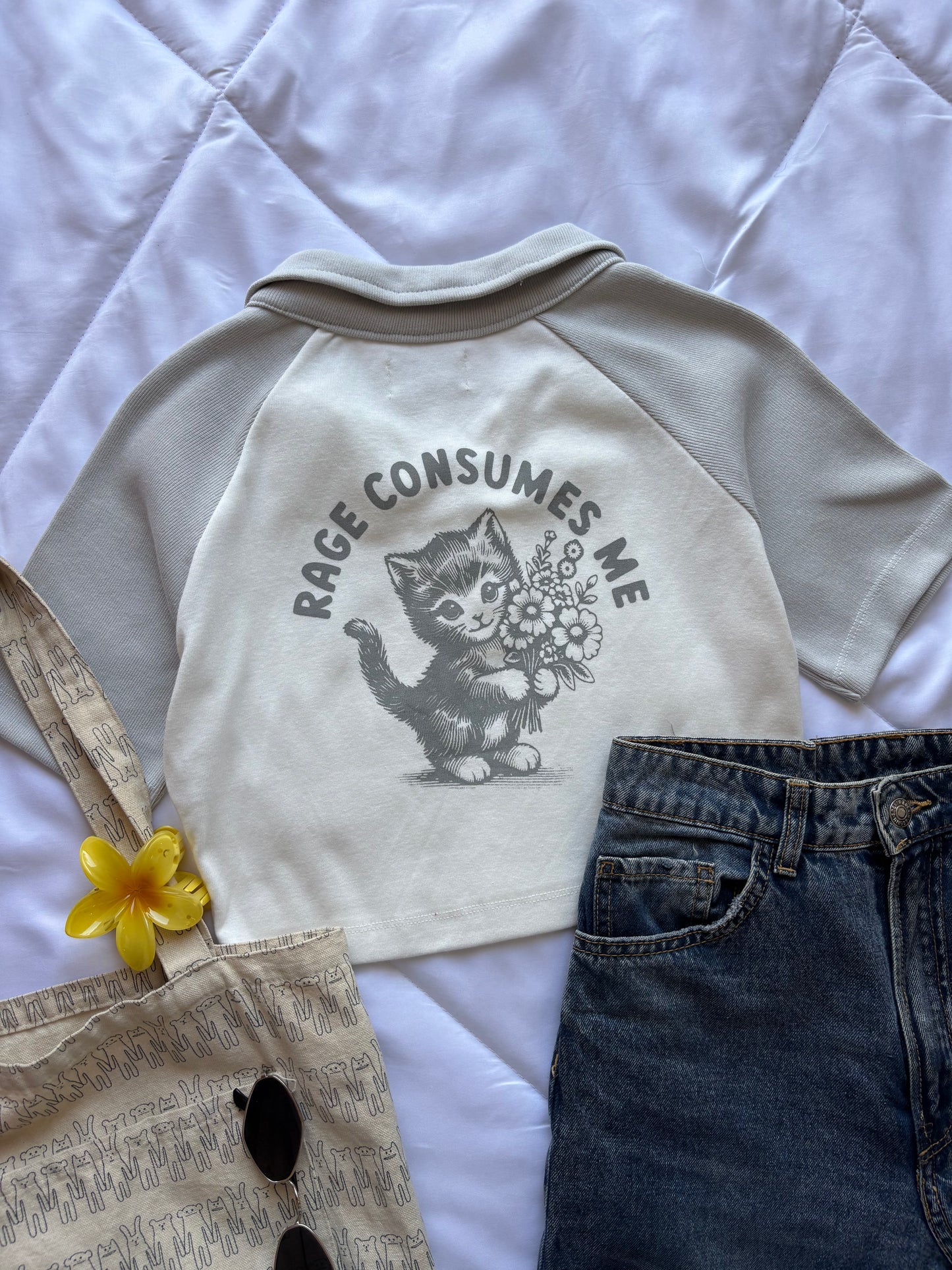Kitty Crop T-shirt