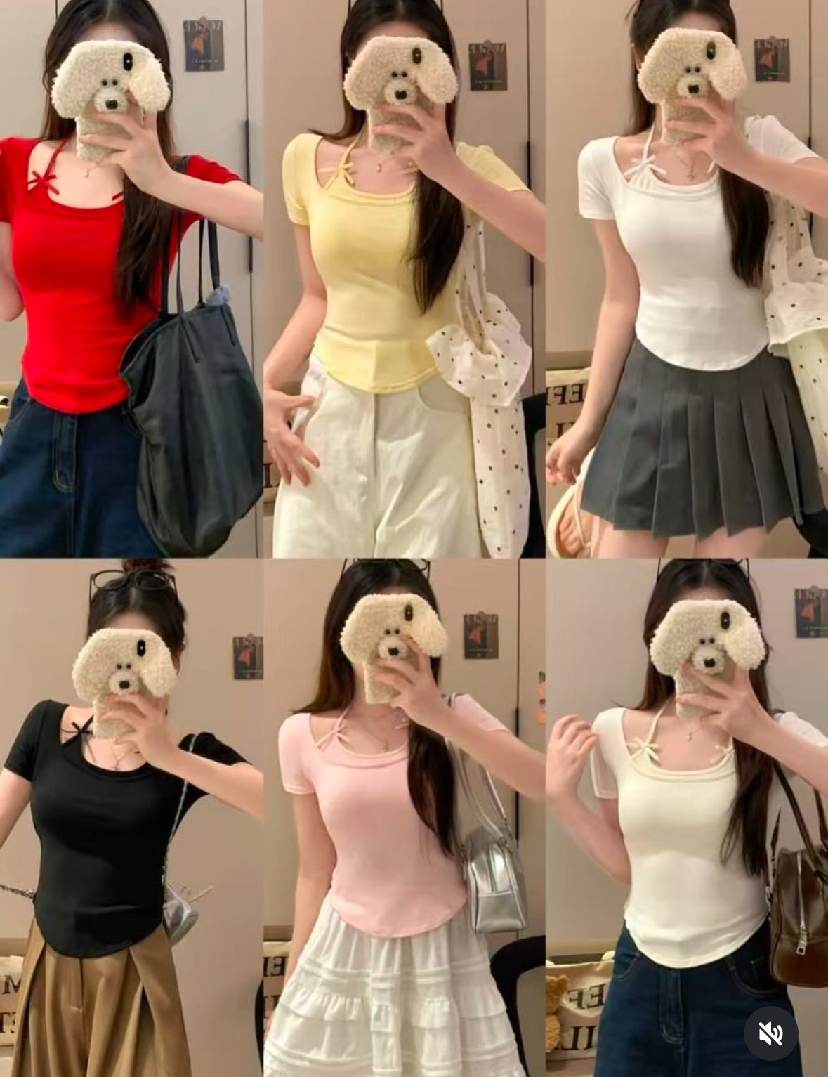 Coquette Bow Built-in Bra Tops