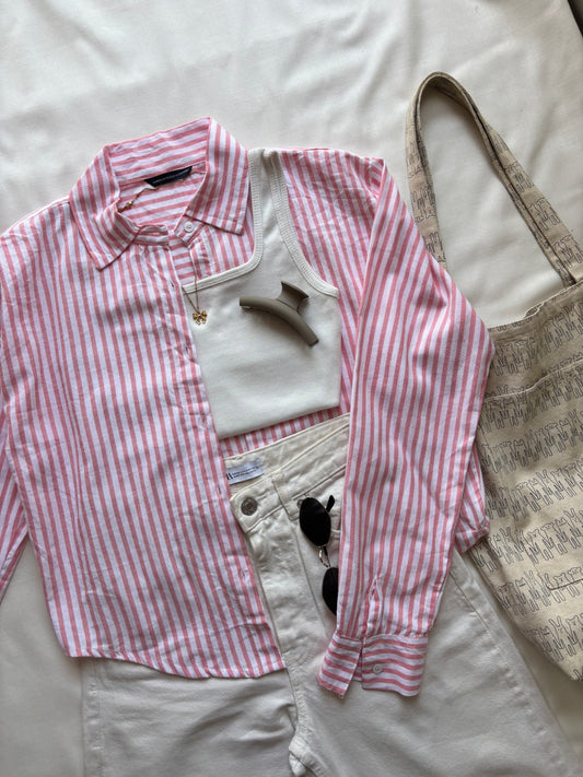 Pink Striped Shirt