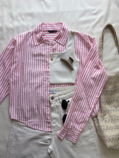 Pink Striped Shirt