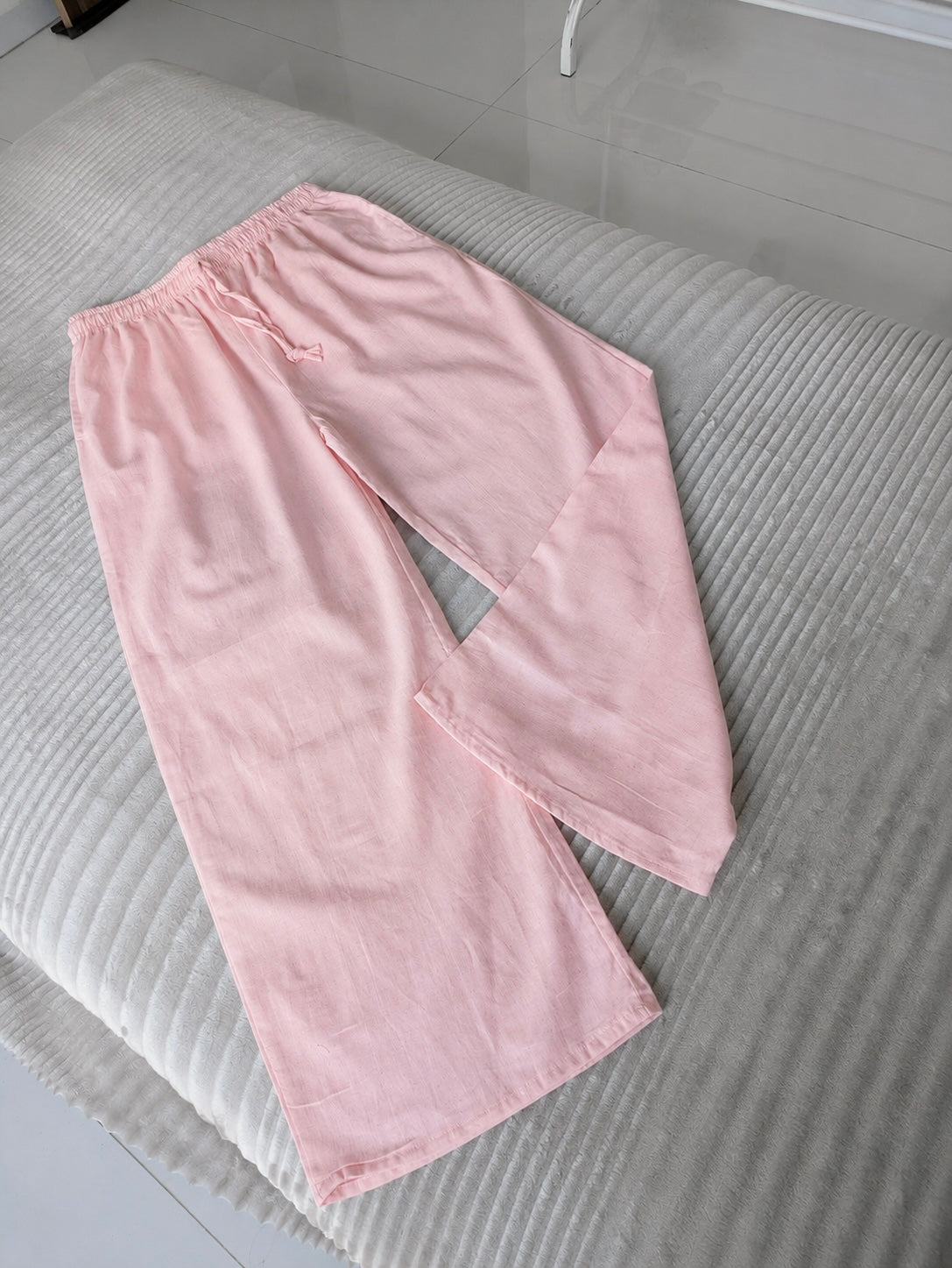 Baby Pink Linen Pant