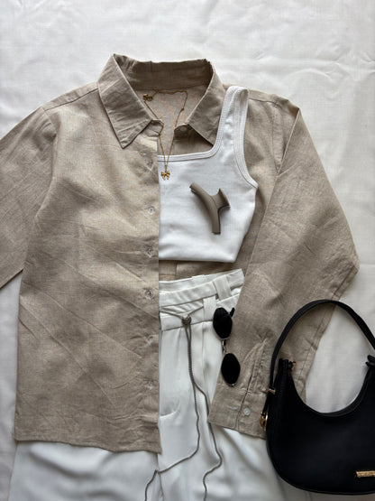 Beige Shirt