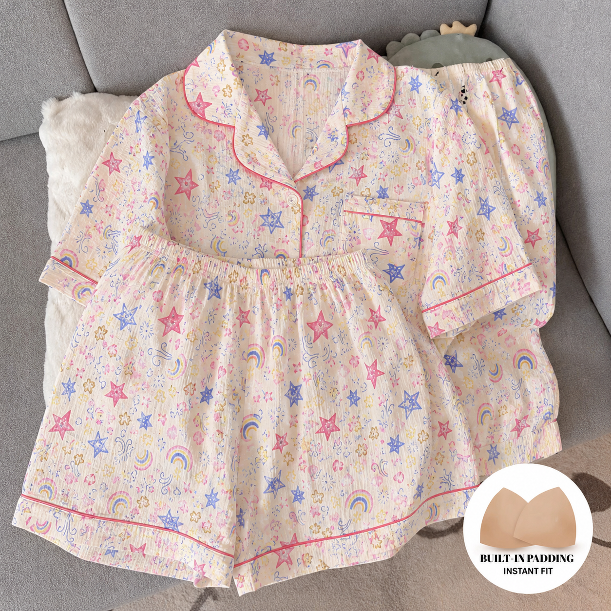 Starlight Dreams Padded 3 Piece Night Suit