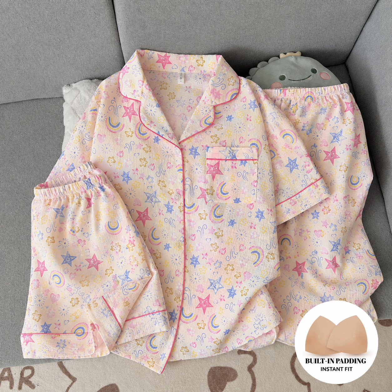 Starlight Dreams Padded 3 Piece Night Suit