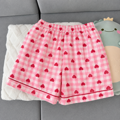 Pink Heart Padded 3 Piece Night Suit