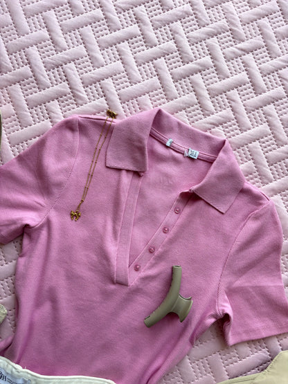 Pink Polo T-shirt