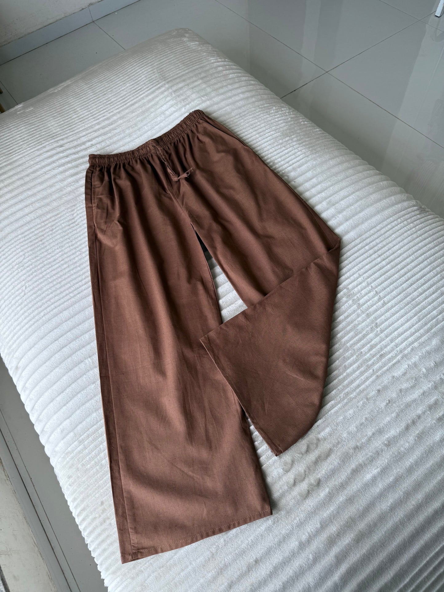 Brown Linen Pant