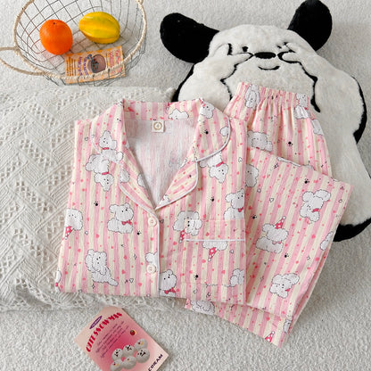 Cloud Puppy Full Sleeve 2 Piece Night Suit