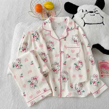 Hello Kitty Full Sleeve 2 Piece Night Suit