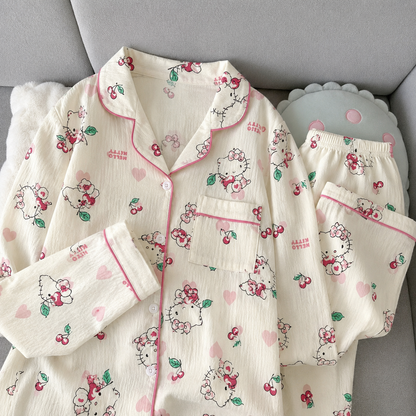 Hello Kitty Full Sleeve 2 Piece Night Suit