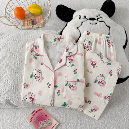 Hello Kitty Full Sleeve 2 Piece Night Suit