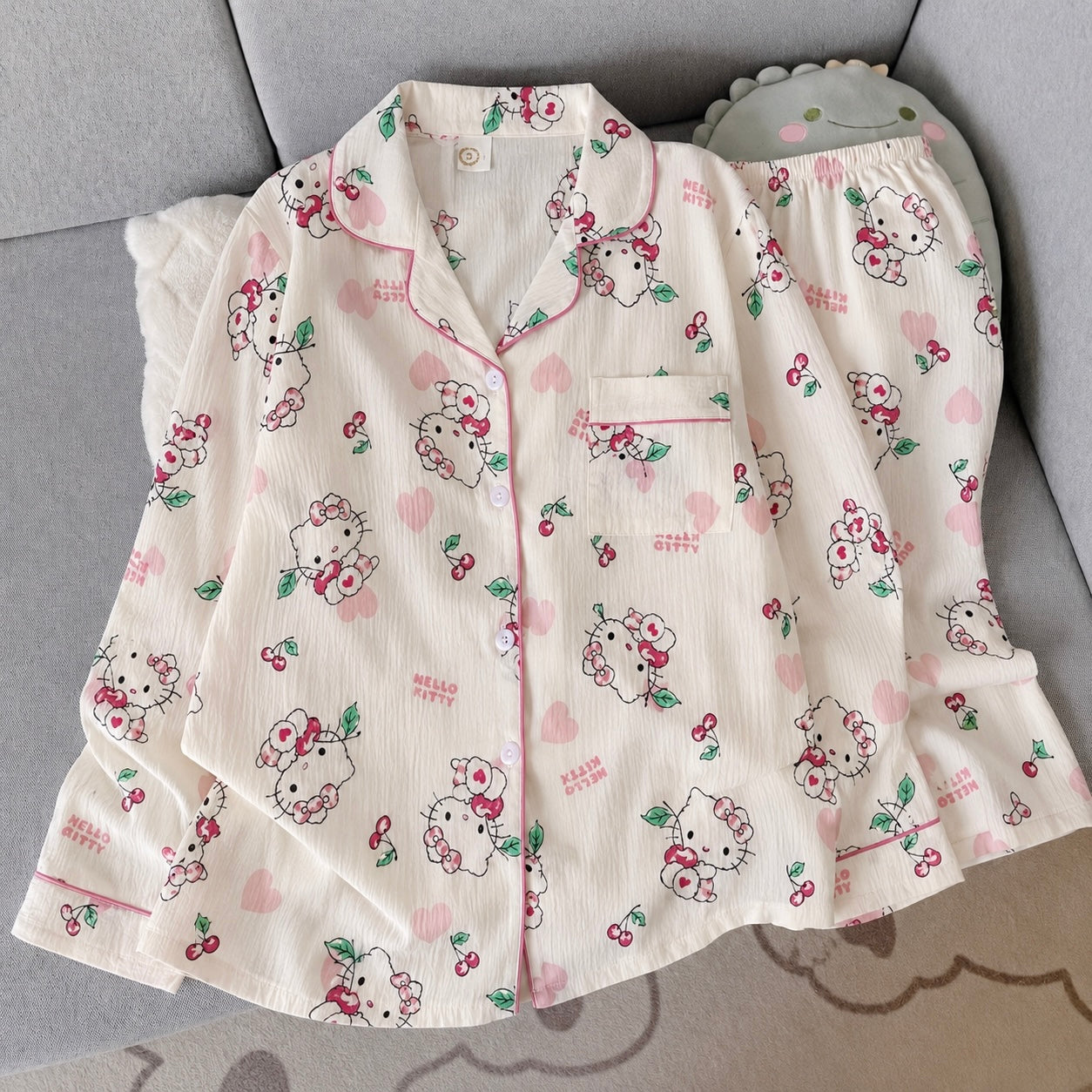 Hello Kitty Full Sleeve 2 Piece Night Suit